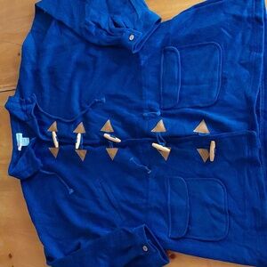 Nwt Christina 90s Deadstock Navy Blue Toggle Jacket Large